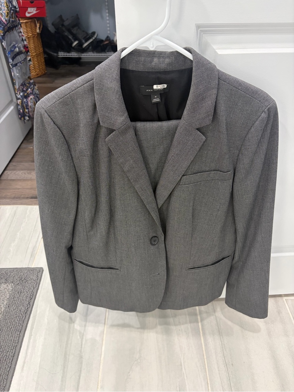 Two-piece Ann Taylor Jacket with matching pants.